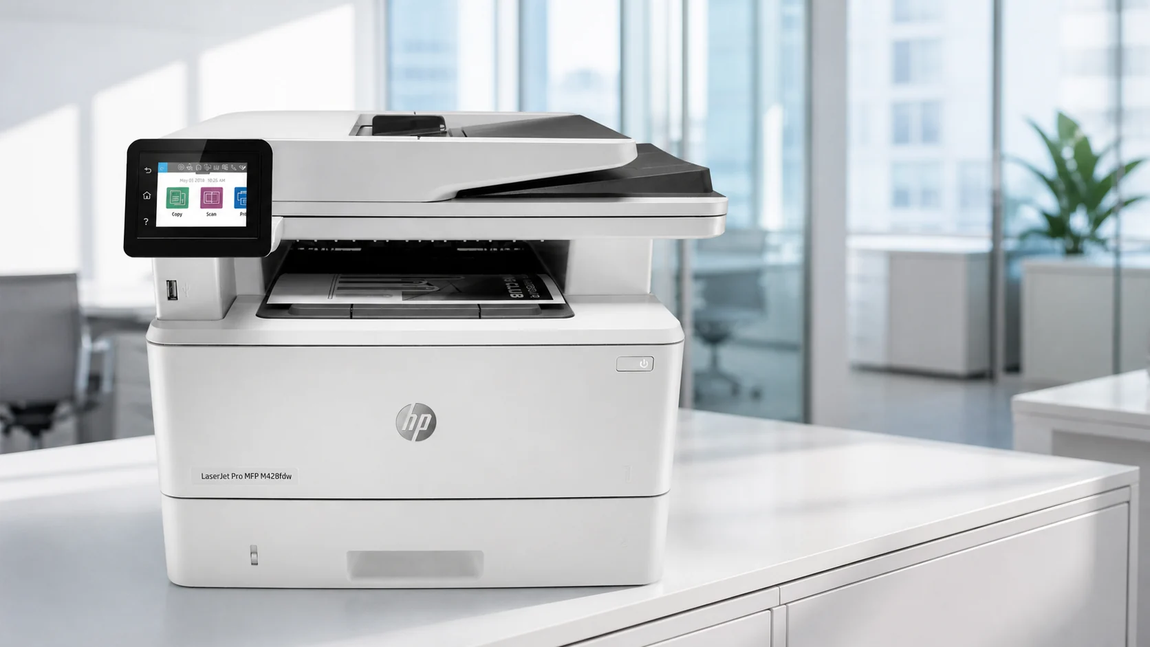 HP LaserJet Pro MFP M428fdw в офисном окружении