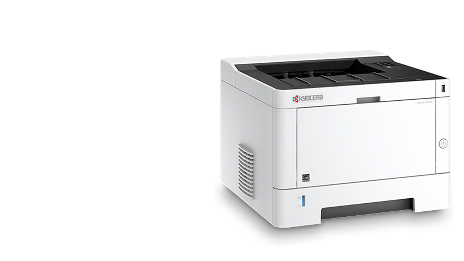 Принтер Kyocera ECOSYS P2235dn, представитель серии ECOSYS · компактные монохромные принтеры.
