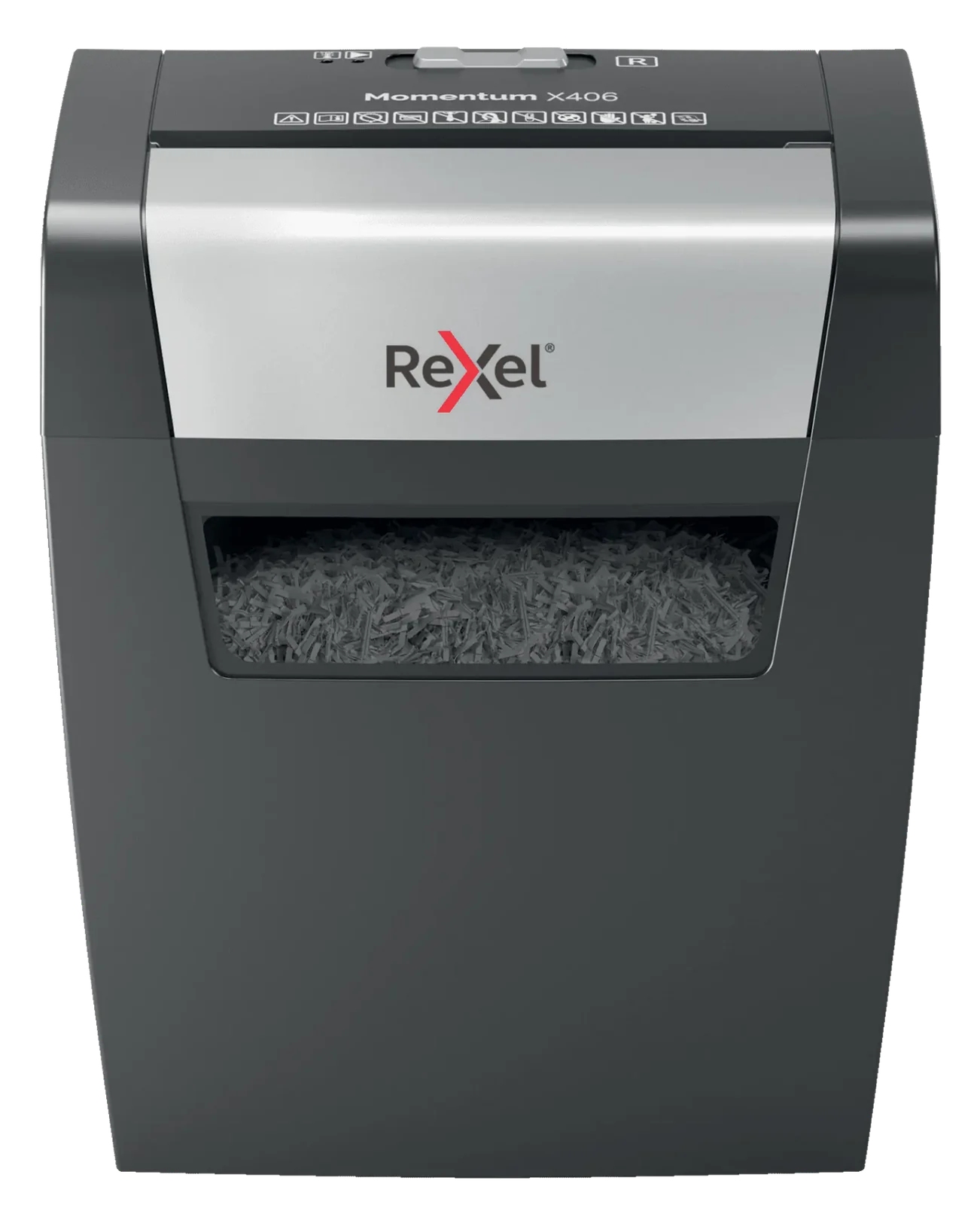 Уничтожитель бумаг Rexel Momentum X406 — внешний вид корпуса