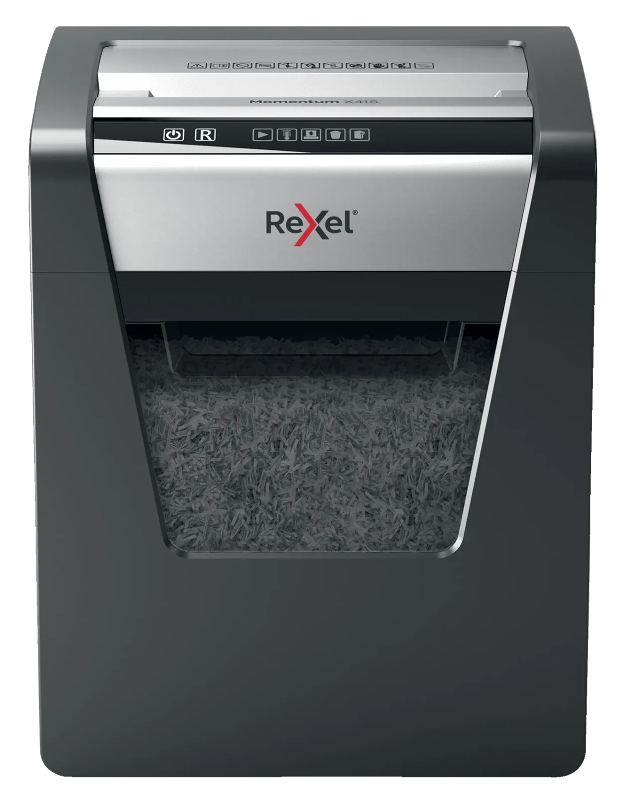 Уничтожитель бумаг Rexel Momentum X415 — внешний вид корпуса